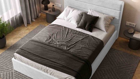 Кровать мягкая Виорина деко Street / Стрит с подъемным механизмом и нишей для белья 21