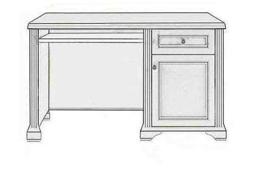 Стол письменный 130 Вайт