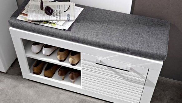 Модульний передпокій BRW Poland Flames / Флеймс Білий / Білий глянець 2