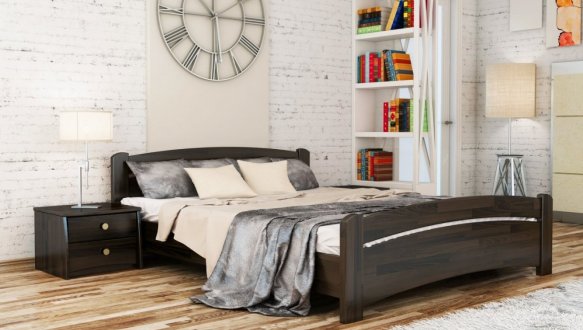 Ліжко дерев'яне Естелла Венеція / Серія Вега Щит / Масив Бук 4