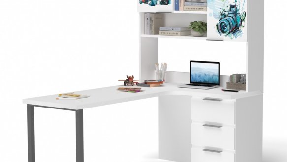 Стол с угловой надстройкой 2