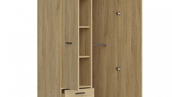 Шкаф SZF2D2S BRW Poland Ramla 2 дверный ясен белоруский 90 см 4