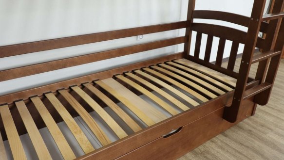 Двоярусне ліжко з підйомним механізмом Бембі 11