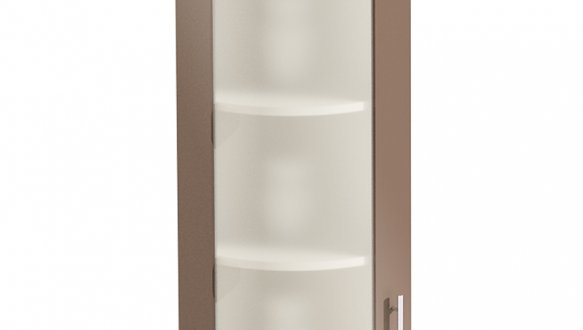 Шкаф верхний В30.72.1СК/В30.92.1СК кут. гнут. Крашеный высокий глянец