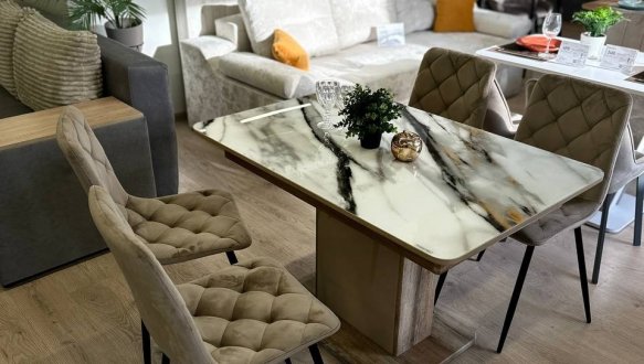 Стілець Джеррі Вельвет темний беж 1