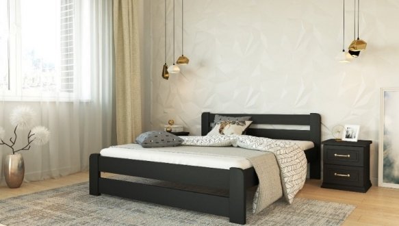 Ліжко дерев'яне Лев Ліра масив Бук 3