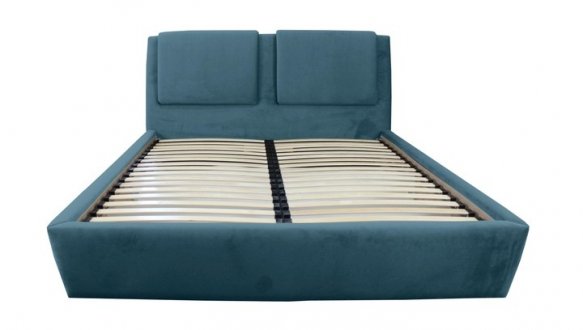 Кровать мягкая двуспальная Городок меблі Лаура с подъемным механизмом и нишей для белья 2