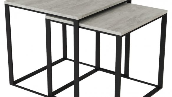 Журнальний стіл лофт (набір 2 в 1) Art in Head Ascet / Аскет 4