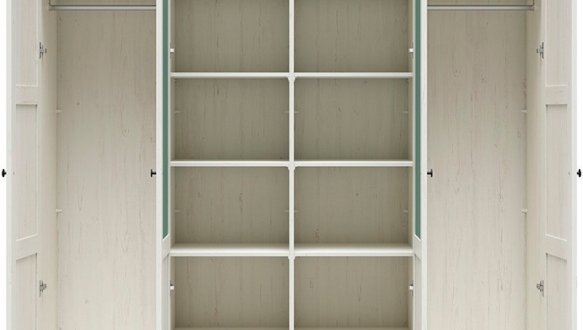 Шкаф BRW Poland Fridja 4 дверный сосна андерсен белая 203 см 2