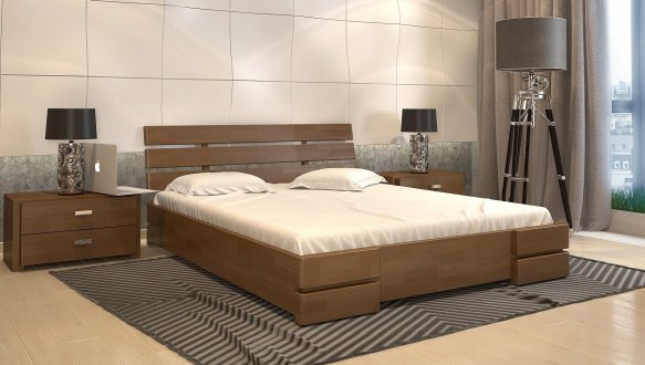 Ліжко дерев'яне ArborDrev Далі Люкс Сосна / Бук 5