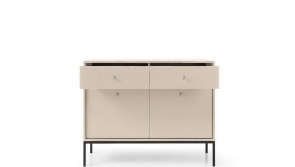 Комод Моно / Mono MKSZ104 Бежевый/черные ножки 3