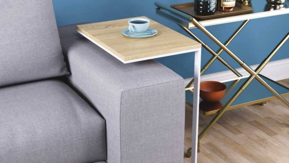 Придиванный стол Fiji Mono Дуб сонома/Белый 0