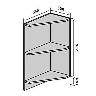 №17 Тумба нижня полиця 30 Люкс RODOS