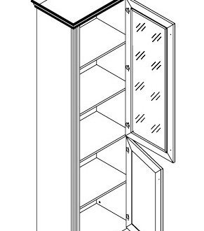 Витрина 1D1W Вайт 3
