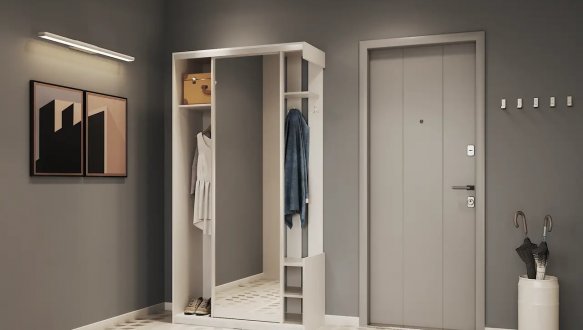 Прихожая City One Door. Белая 0