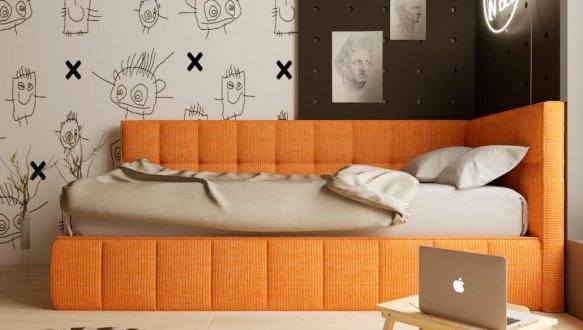 Ліжко дитяче м'яке Woodsoft Sydney / Сідней 6