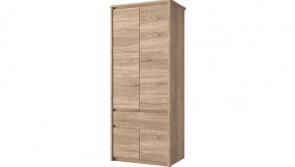 Шкафчик Мебельбос 4D1S 2 дверный дуб сонома Somma 87 см