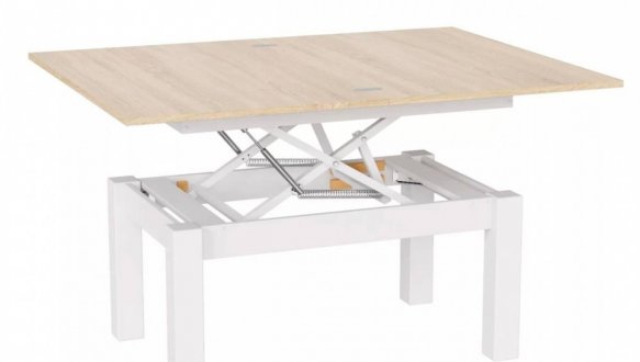Стол-трансформер B-Fly Art In Head Дуб Сонома / Белый бриллиант 4