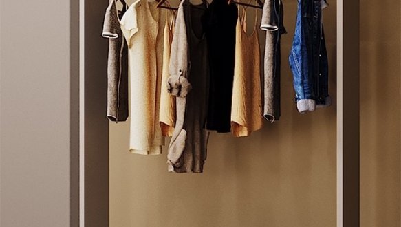 Гардеробная стойка Д2 дуб сонома 3