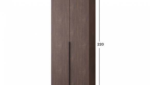 Шкаф Mebelstar Оскар двухдверный Дуб ристрето 80 см 2