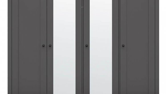 Шафа SZF2L2D3E BRW Poland Hesen 3 дверна чорний 197 см