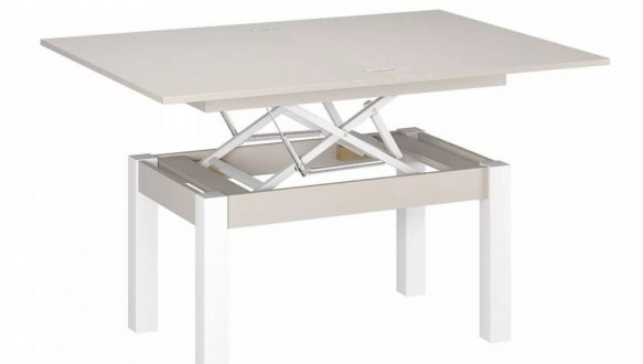 Стол-трансформер B-Fly Art In Head Кашемир / Белый бриллиант 2