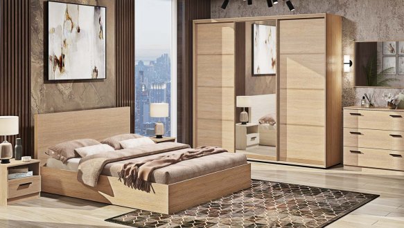 Модульна спальня Eco/Еко Комфорт меблів Дуб натуральний