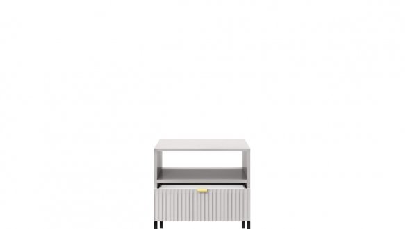 Тумба прикроватная Серый/Черные ножки S54 Nova 3