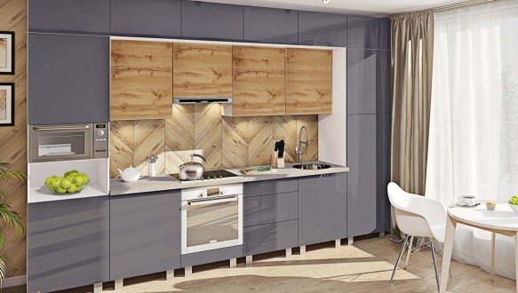 Модульна кухня Фарбований високий глянець 14