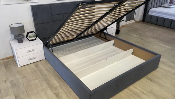 Ліжко м'яке Городок меблі Твіст з підйомним механізмом та нішею для білизни 11