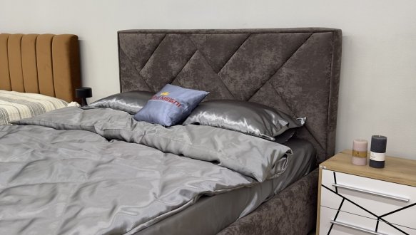 Ліжко м'яке Городок меблі Дебора з підйомним механізмом та нішею для білизни 0