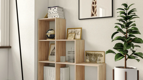 Стелаж сонома на 6 комірок GT39