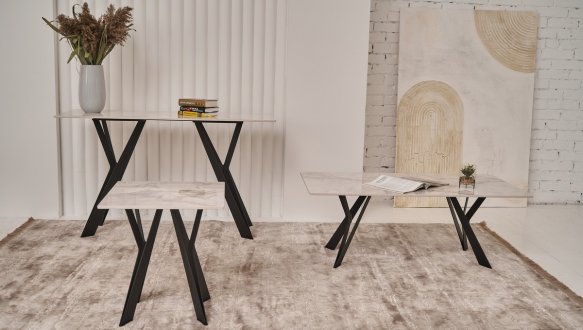 Консоль Тео бьянко карарра 1