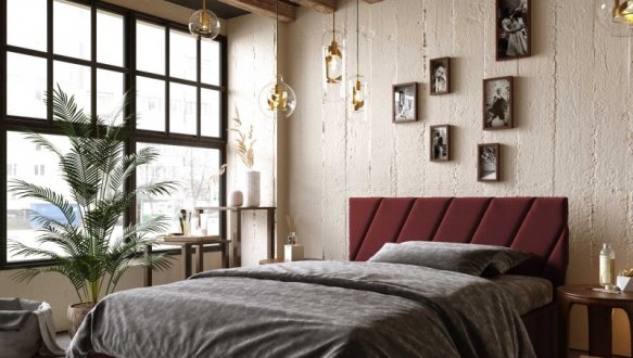 Кровать мягкая двуспальная Виорина Деко Палермо с подъемным механизмом и нишей для белья 15