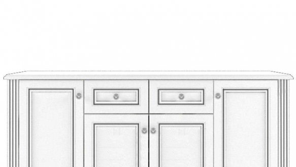 Комод 4D2S Вайт 0