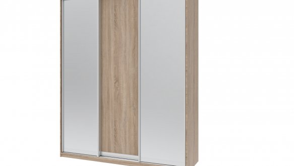 Шкаф-купе с зеркалом Дорос Сити Лайт 3 дверный 180 см