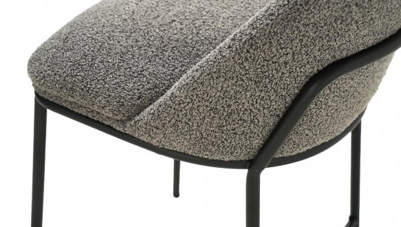 Стул полубарный B-150 Vetro Mebel серый букле 93 см 6