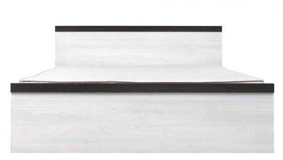 Ліжко двоспальне ВМК-Україна LOZ/160 Паріс ДСП біле без вкладу