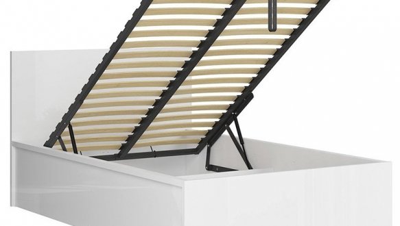 Кровать односпальная BRW Poland LOZ/120/B Tetrix / Тетрикс с подьемним механизмом и нишей для белья ДСП 2