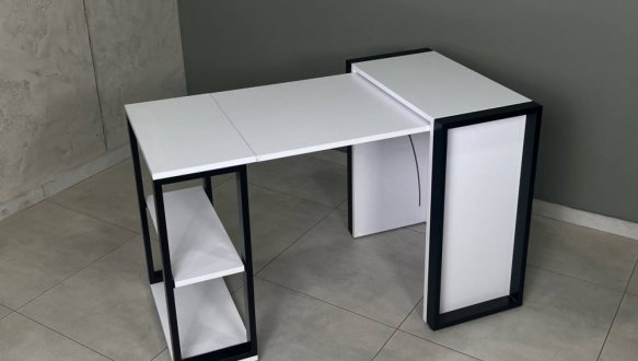 Стіл трансформер LOFT Дуб Сонома / Чорний мат MebliRoMax 22