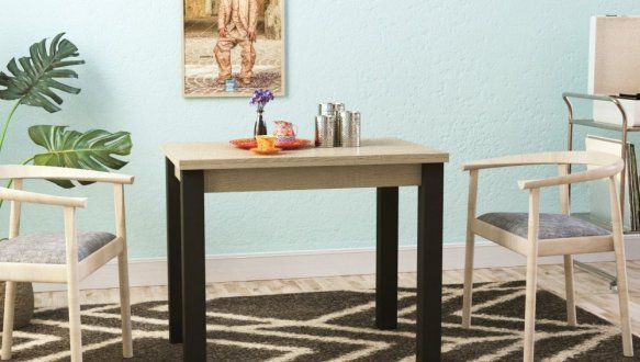 Стол-трансформер Dinner Дуб сонома/белый 0