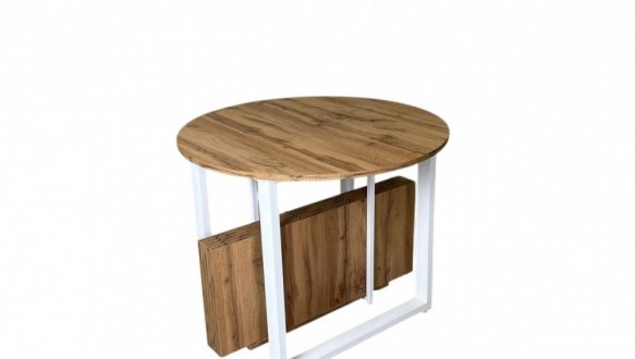 Стіл розкладний трансформер MebliRoMax Long Round / Лонг Раунд 90-290 см 18