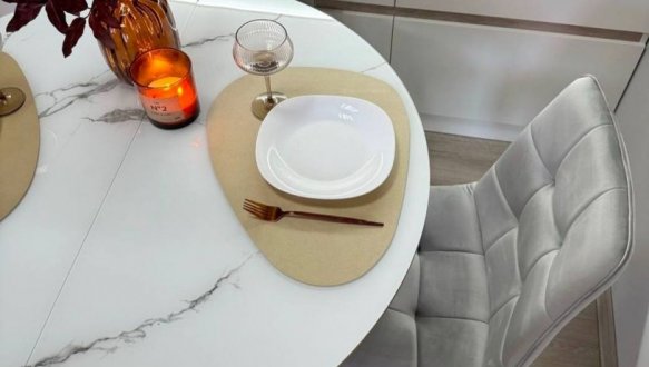 Стол Oliver раскладной ножки золото 5