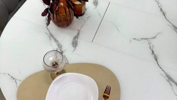 Стол Oliver раскладной ножки золото 7