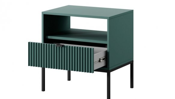 Тумба приліжкова Лабрадор/Чорні ніжки S54 Nova 2