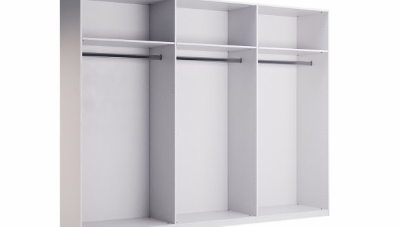 Шафа 6Д без дзеркала Міромарк Луна 6 дверна чорний 275 см 1