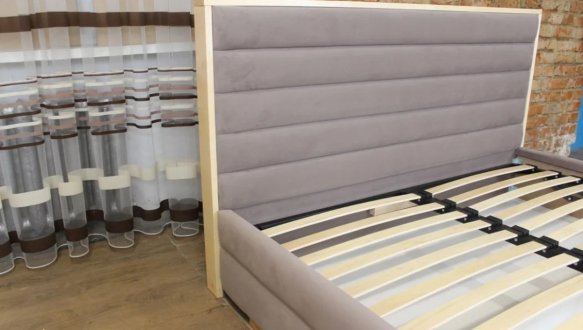 Ліжко м'яке Городок меблі Бартон з підйомним механізмом та нішею для білизни 3