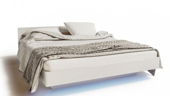 Спальня Bianko/Б'янко Світ меблів №1 с тумбами и шкафом 4D 3