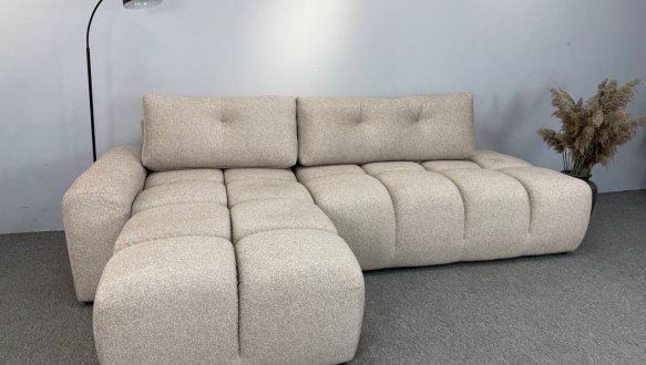 Кутовий диван розкладний крокуюча єврокнижка Елізіум Сапфір 277 см 13