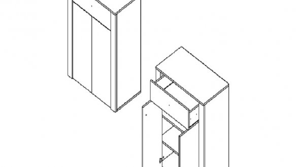 Тумба KOM2D1S Токай 0